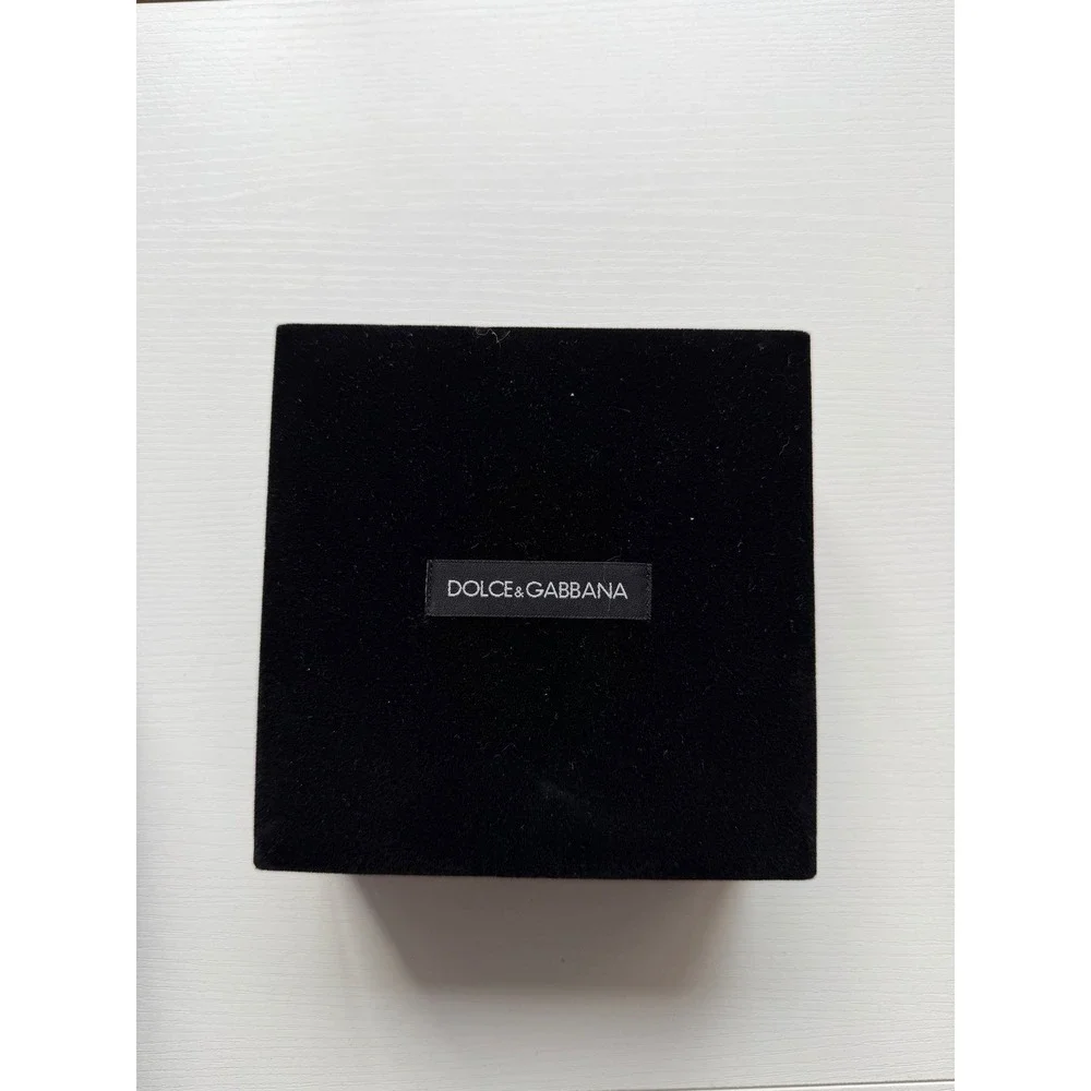 Dolce & Gabbana Black Empty Gift Velvet Jewelry Box Keepsake Storage Display
